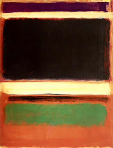 Magenta, Black, Green on Orange, oil on canvas painting by Mark Rothko, 1947, Museum of Modern Art