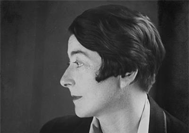 Black and white portrait of Eileen Gray