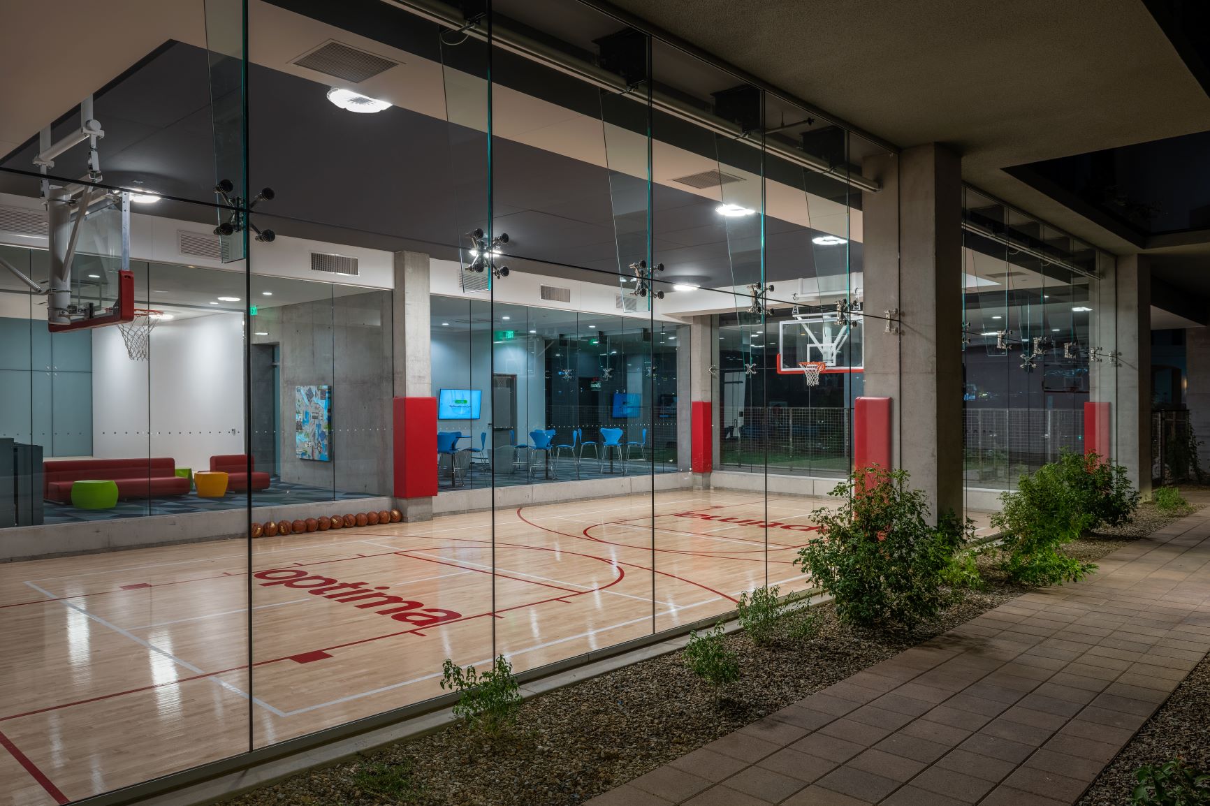 Indoor Basketball court at 7180 Optima Kierland