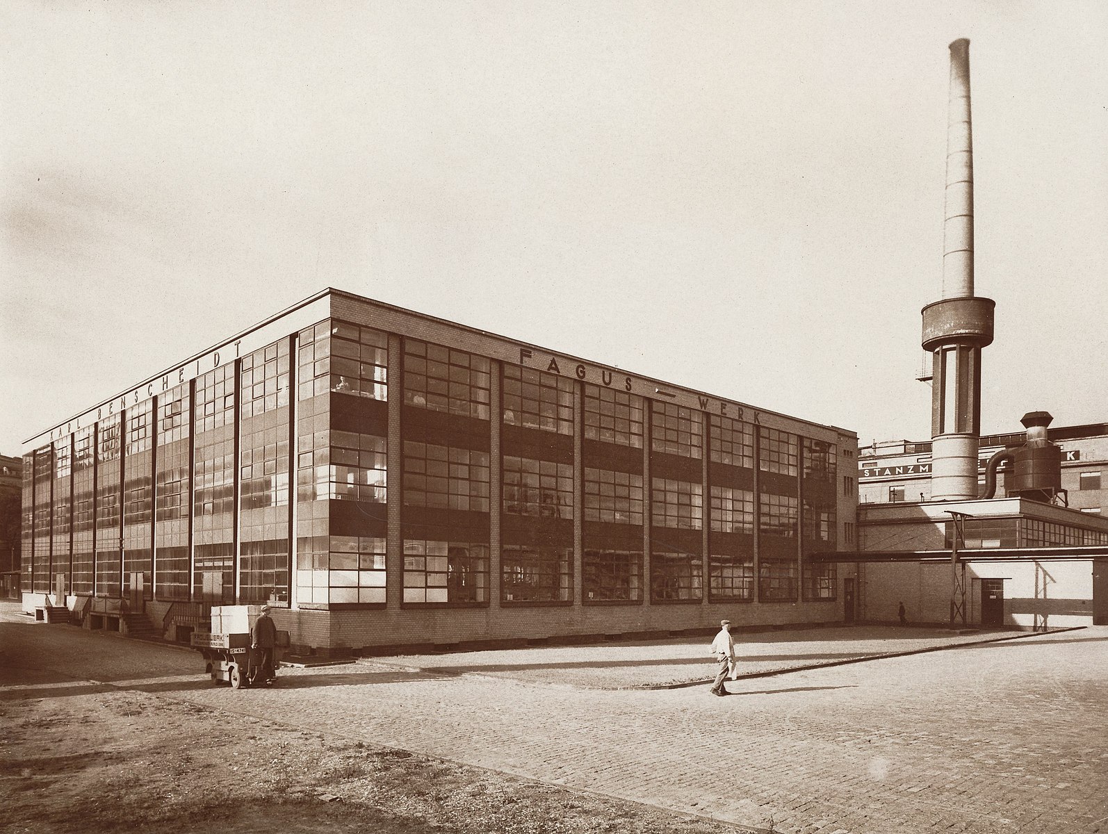 Fagus Factory (Faguswerk), designed by Walter Gropius and Adolf Meyer in Alfeld, Germany.