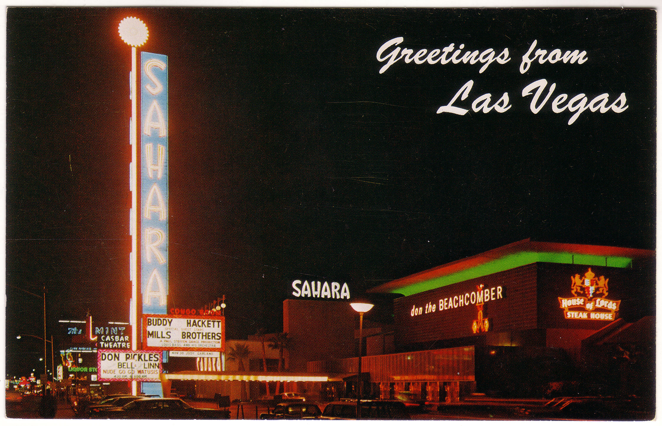 Sahara Motor Inn Postcard