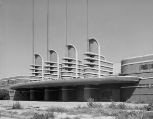 Los Angeles’ Pan-Pacific Auditorium, Plummer, Wurdeman and Becket, 1935, Photo from Floyd B. Bariscale