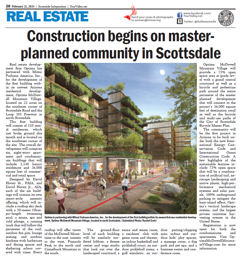Construction begins on master-planned community in Scottsdale